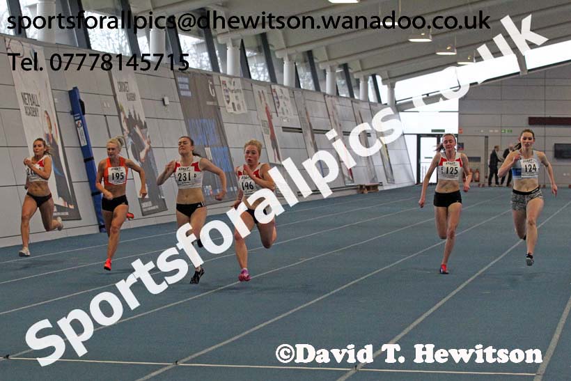 60 metres, North Eastern Indoor Champs. Photo: David T. Hewitson/Sports for All Pics